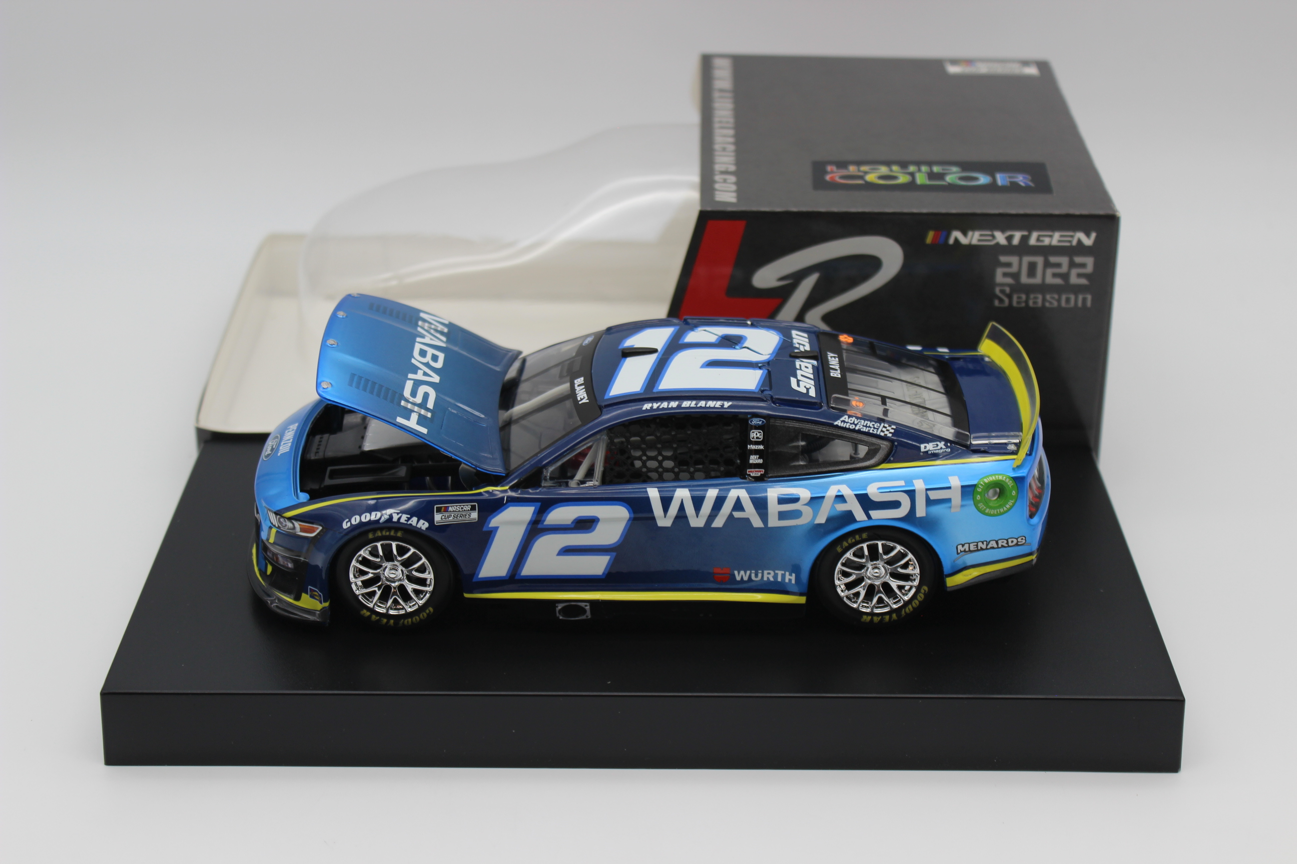 Ryan Blaney 2022 Wabash 1:24 Liquid Color Nascar Diecast